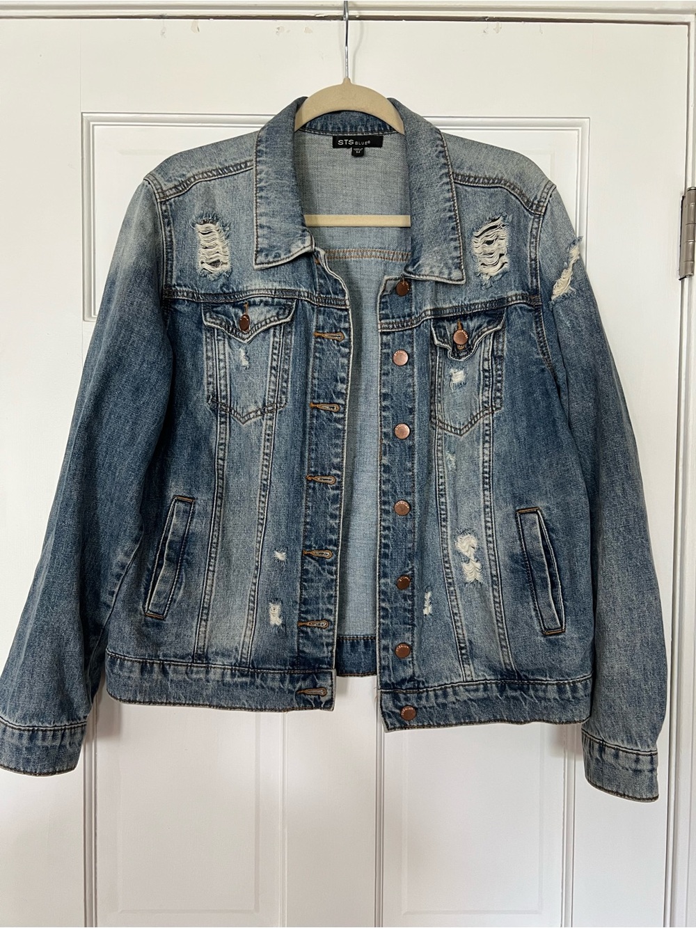 STS Blue Distressed Denim Jacket